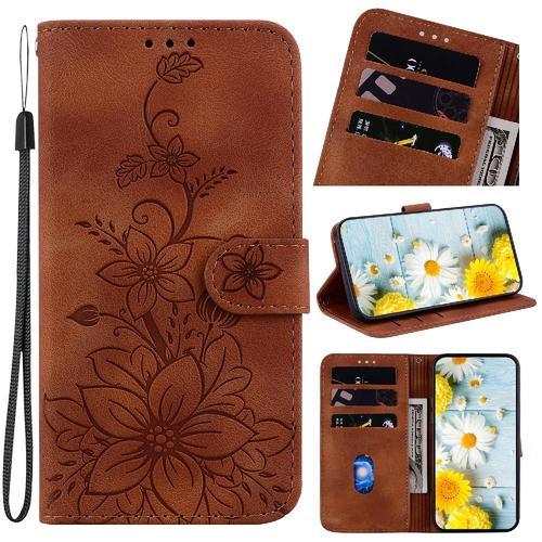 Coque Pour Motorola Moto G Power 5g 2024 Lily En Relief Magnétique ... on Productcaster.