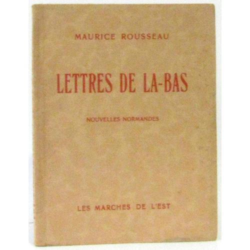 Lettre De Là Bas, Nouvelles Normandes on Productcaster.