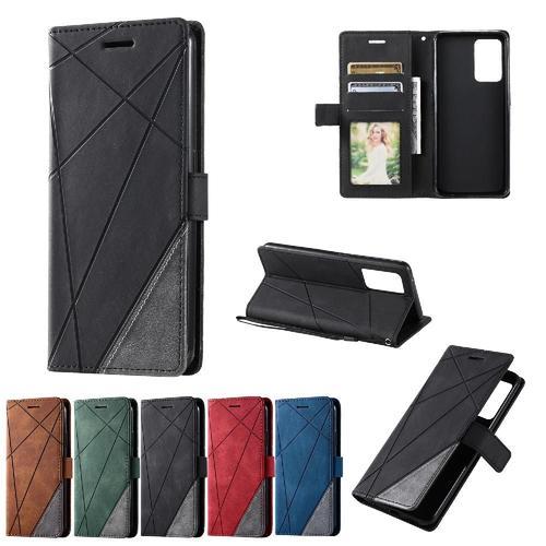 Étui Pour Oppo Reno 7 5g Antichoc Portefeuille Flip Folio Cuir Pu M... on Productcaster.