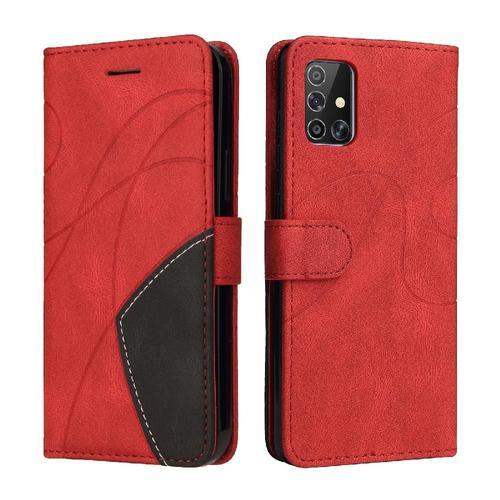 Étui Pour Samsung Galaxy A71 4g Coque Flip Folio En Cuir Pu Couture... on Productcaster.