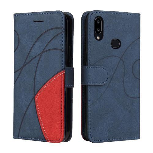 Étui Pour Samsung Galaxy A10s Coque Flip Folio En Cuir Pu Bicelle D... on Productcaster.