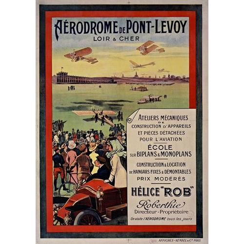 Affiche Aerodrome Pont Levoy Loir Et Cher on Productcaster.