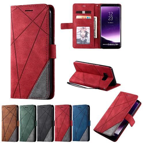 Étui Pour Samsung Galaxy S8 Plus Portefeuille Flip Folio Magnétique... on Productcaster.