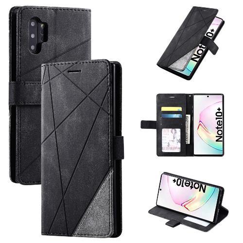 Étui Pour Samsung Galaxy Note 10 Plus Cuir Pu Magnétique Antichoc P... on Productcaster.