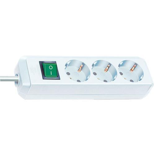 Brennenstuhl Eco-Line avec interrupteur 3 prises blanc 3 m H05VV-F ... on Productcaster.