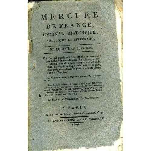 Mercure De France N° Cclviii - La Danse, Poëme (Fragment Du Chant I... on Productcaster.