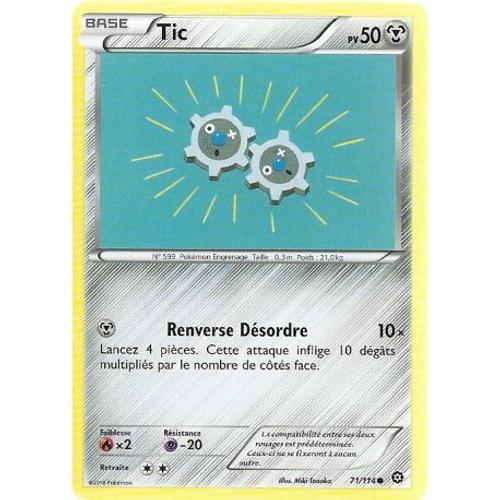 Carte Pokemon - Xy11 - Offensive Vapeur - Tic - Pv 50 - 71/114 - Co... on Productcaster.