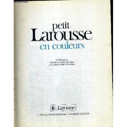 Petit Larousse En Couleurs on Productcaster.