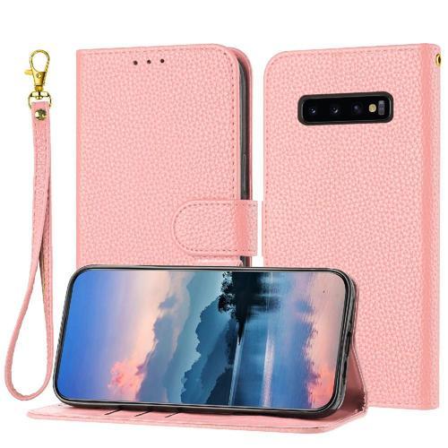 Téléphone Étui Pour Samsung Galaxy S10 Plus Léther Pu Flip Folio Pa... on Productcaster.