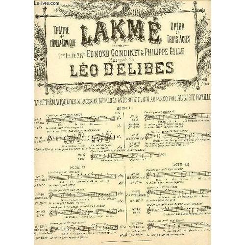 Lakme - Opera En Trois Actes - N°13ter Melodie Mezzo Soprano on Productcaster.