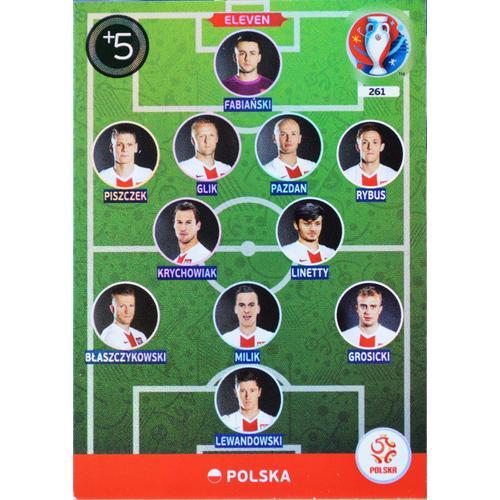 Carte Panini Xl Adrenalyn Euro 2016 261/459 Eleven Poland Neuf Fr on Productcaster.