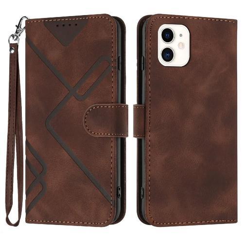 Étui Pour Iphone 12 Mini Coque De Téléphone Cuir Pu Portefeuille Fl... on Productcaster.