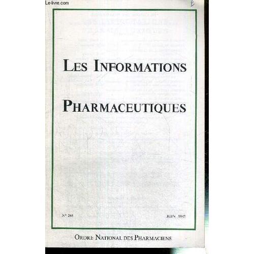 Les Informations Pharmaceutiques - N°266 Juin 1983 on Productcaster.