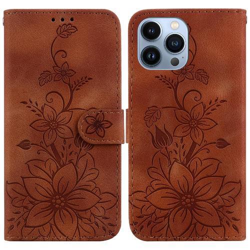 Compatible Avec L'iphone 13 Pro Max Coque Lily En Relief Portefeuil... on Productcaster.