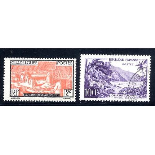 2 Timbres De La Guadeloupe Neuf * Et Oblitéré on Productcaster.