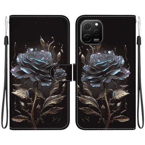 Étui Pour Huawei Nova Y61 Fleur Papillon Peinte Cuir Pu Portefeuill... on Productcaster.