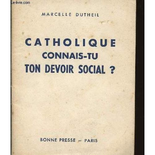 Livret : Catholique Connais-Tu Ton Devoir Social ? on Productcaster.