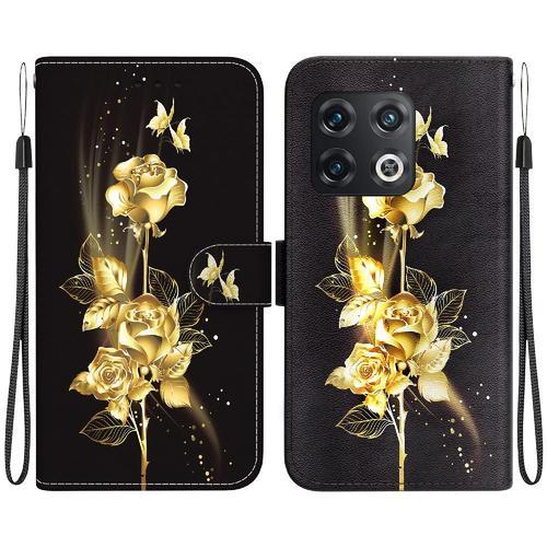 Étui Pour Oneplus 10 Pro 5g Fleur Papillon Peinte Portefeuille Cuir... on Productcaster.