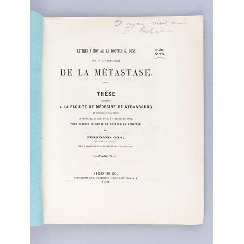 Lettres À Mon Ami À Mon Le Docteur G. Pons Sur La Non-Existence De ... on Productcaster.