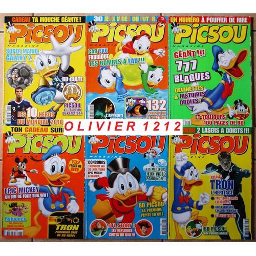 Lot 6 Picsou Magazine N°S: 461 - 463 - 465 - 466 - 467 Et 468 on Productcaster.