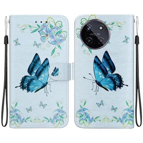 Étui Pour Realme 11 4g Fentes Pour Cartes Fleur Papillon Peinte Por... on Productcaster.