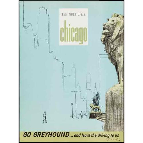 Affiche Chicago Greyhound on Productcaster.