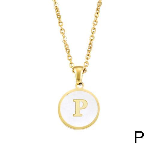 P Collier En Alliage Avec Lettres Anglaises Pendentif Circulaire 26... on Productcaster.