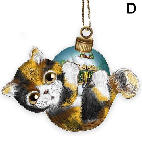 D Pendentif chat noir de noel en acrylique pendentif de voiture ann... on Productcaster.