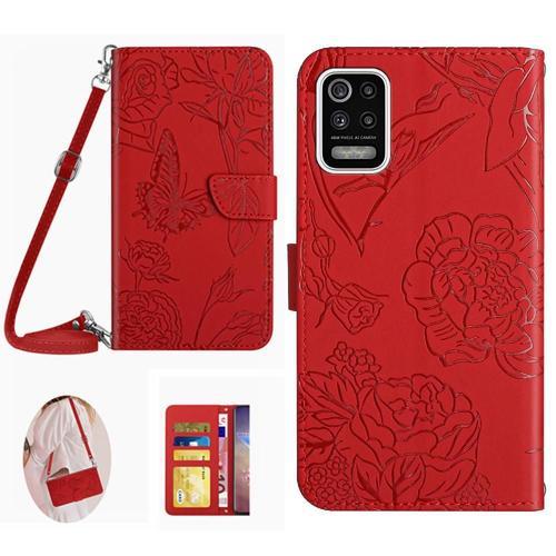 Étui Pour Coque De Téléphone Lg K42 Papillons Et Fleurs Portefeuill... on Productcaster.