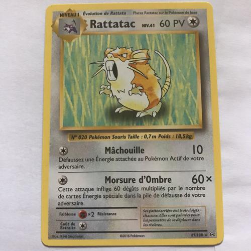 Carte Pokemon De La Série Évolutions Rattatac 67/108 on Productcaster.