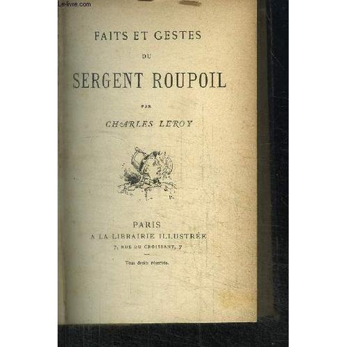 Faits Et Gestes Du Sergent Roupoil on Productcaster.