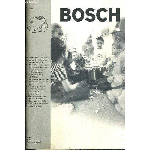 Mode D'emploi Aspirateur Bosch / Description De L'appareil / Mise E... on Productcaster.