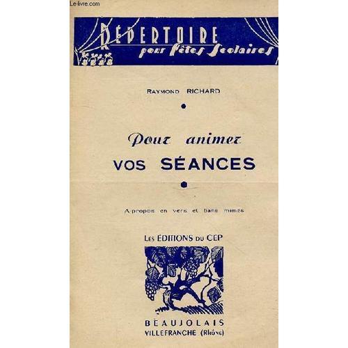 Pour Animez Vos Seances - A Propos En Vers Et Bans Mimes on Productcaster.