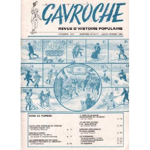 Revue D'histoire Populaire / Gavroche N° 16-17 on Productcaster.