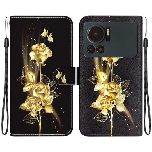 Étui Pour Infinix Note 12 Vip Fentes Pour Cartes Cuir Pu Fleur Papi... on Productcaster.