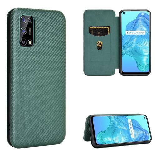 Étui Pour Realme V5(Realme Q2) Fibre De Carbone Magnétique Avec Por... on Productcaster.