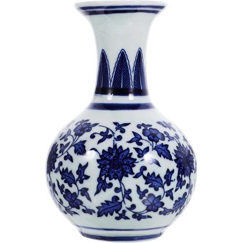 Vase Chinois Bleu Et Blanc Vases à Bouteilles Orientaux Vase à Ging... on Productcaster.