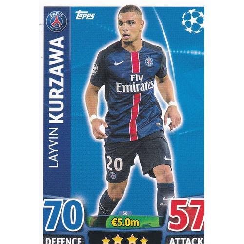 Layvin Kurzawa - Base - Psg - Topps Match Attax - Champions League ... on Productcaster.