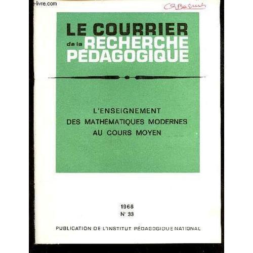 L'enseignement Des Mathematiques Modernes Au Cours Moyen / N°33 - 1... on Productcaster.