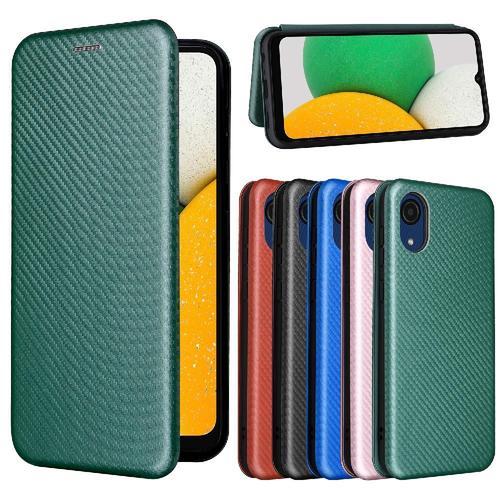 Étui Pour Samsung Galaxy A03 Core Coque En Cuir Folio Flip Avec Por... on Productcaster.