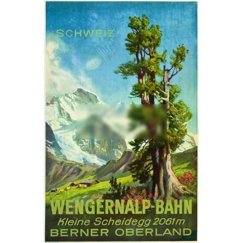 Affiche Wengernalp Bahn Oberland on Productcaster.