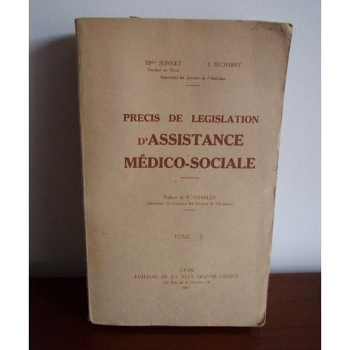 Précis De Législation D'assistance Médico-Sociale on Productcaster.