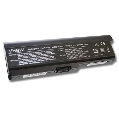 vhbw Li-Ion batterie 6600mAh (11.1V) pour ordinateur, pc Toshiba Sa... on Productcaster.