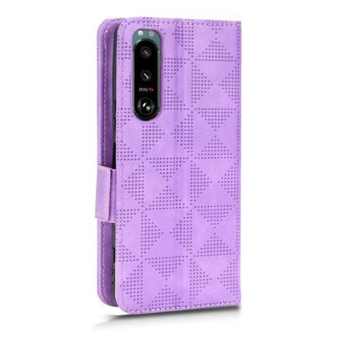 Étui Pour Sony Xperia 5 Iii Couverture Rabotant Cuir Pu 3 Titulaire... on Productcaster.