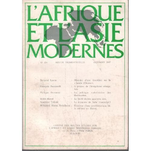 L' Afrique Et L' 'asie Modernes N° 154 on Productcaster.