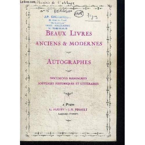 Catalogue De Vente Aux Encheres : Beaux Livres Anciens Et Modernes ... on Productcaster.