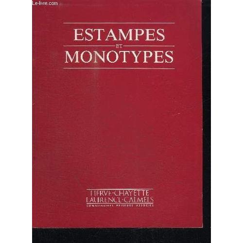 Catalogue De Vente Aux Encheres ; Estampes Et Monotypes - Paris Dro... on Productcaster.