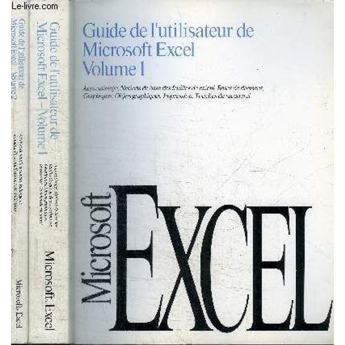 Guide De L'utilisateur De Microsoft Excel Le N°1 Des Tableurs Versi... on Productcaster.