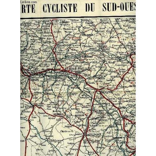 Carte Cyclistes Du Sud Ouest De La France - Bordeaux A Toulouse on Productcaster.