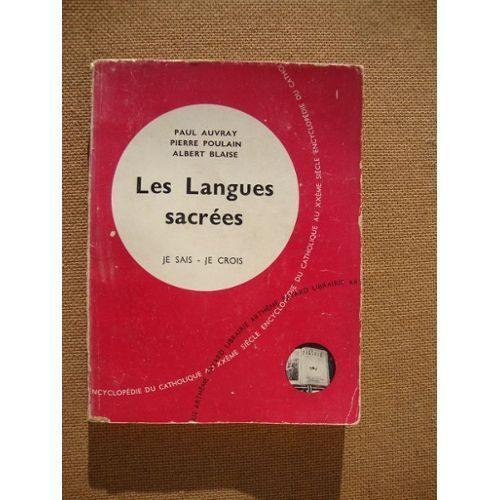 Les Langues Sacrees- Je Sais- Je Crois N°11. 115 on Productcaster.